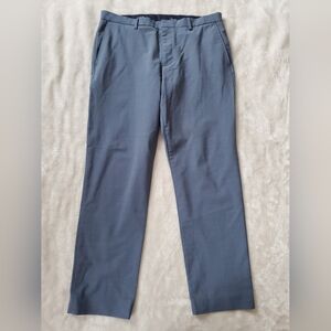 J. Crew Thompson Dress Pants Chino Blue 34x30 Tapered Leg Wool Blend